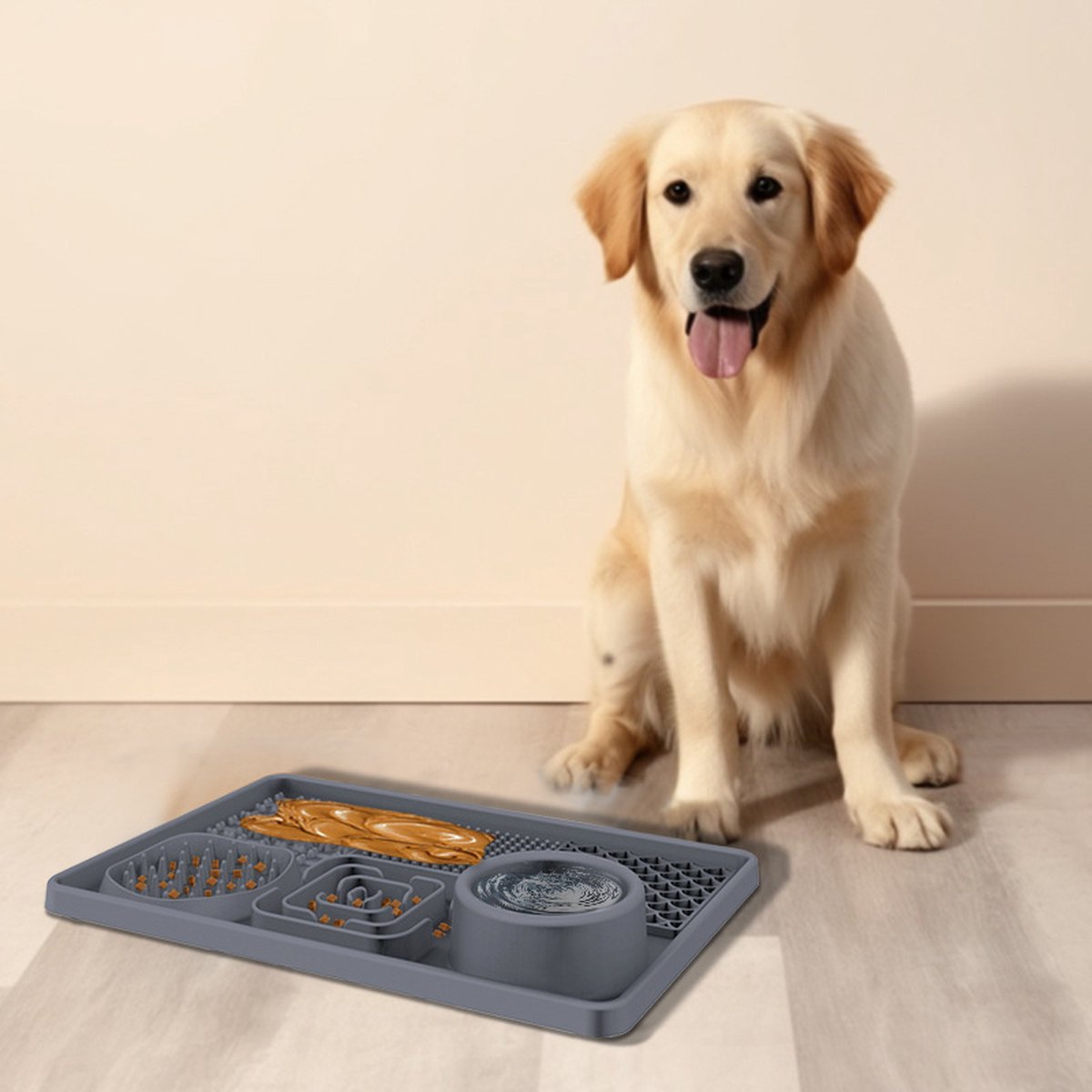 Lick Plate - Lick Mats for Dogs - Dog Snuffle Mat - Lick Mat - Feeding Mat - Slow Feeder - Anti-Gulp - Distraction Pad - For Dog Bathing, Training, Coat Care — image 2