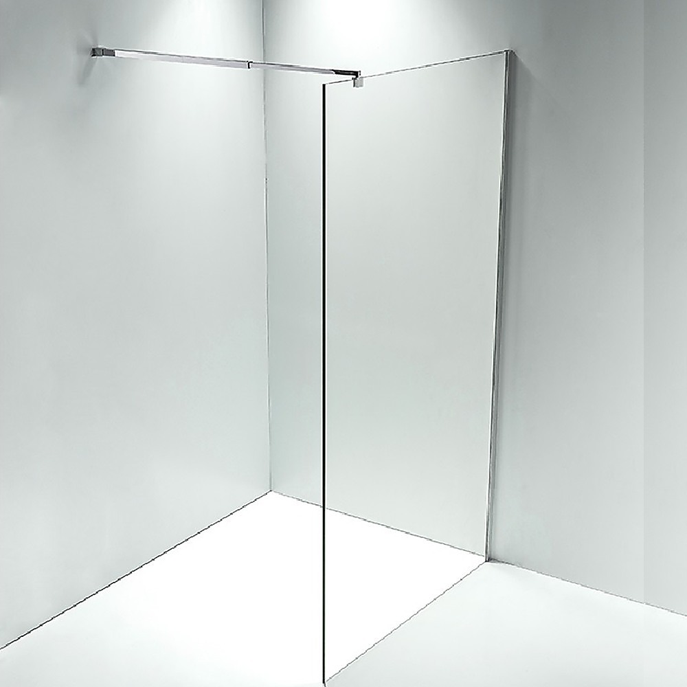 1100 x 2100mm Frameless 10mm Safety Glass Shower Screen โ image 2