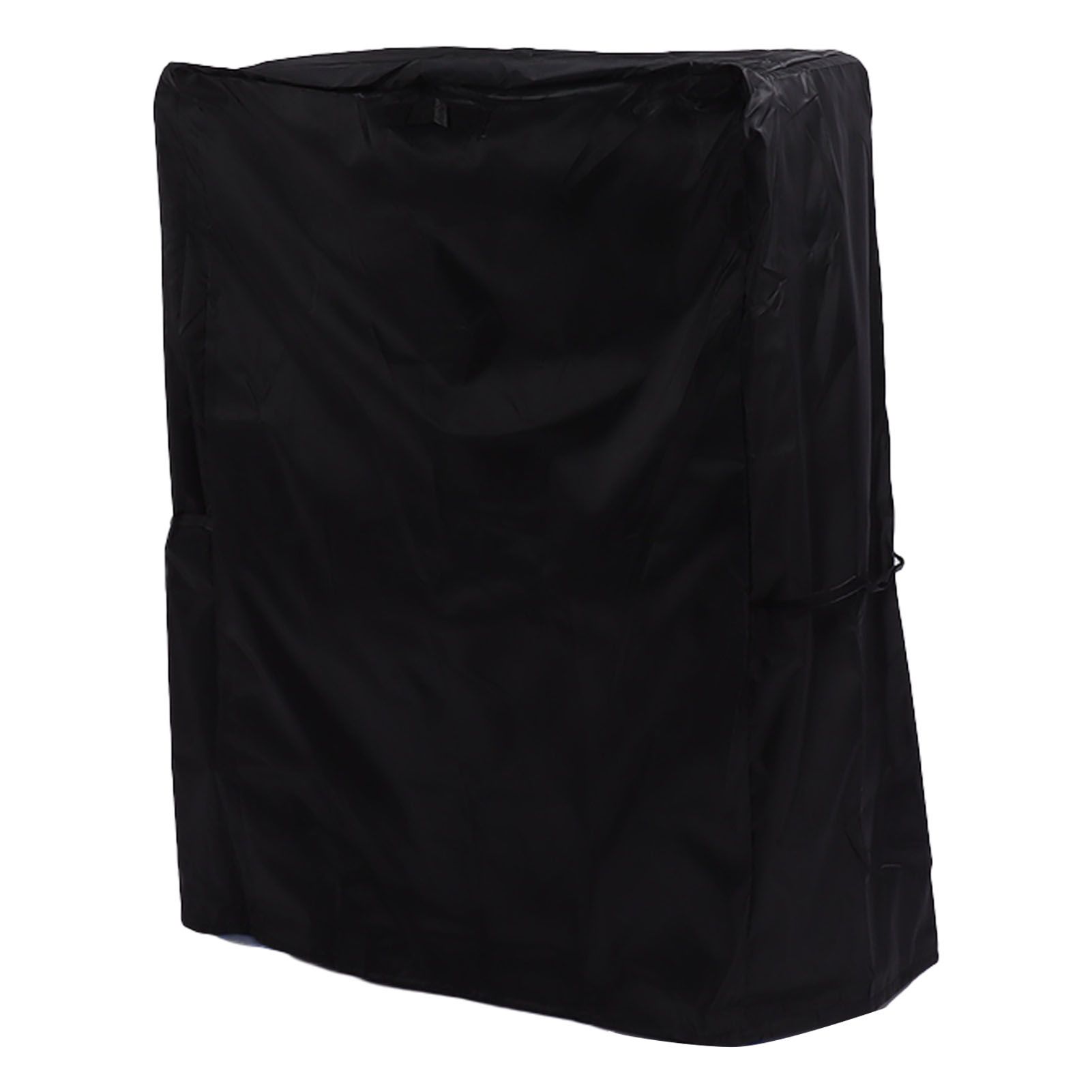 420D Oxford Fabric Waterproof BBQ Grill Cover Heavy Duty Waterproof Barbecue Gas Grill Cover Outer Black Inner Silver 147 × 61 × 122cm
