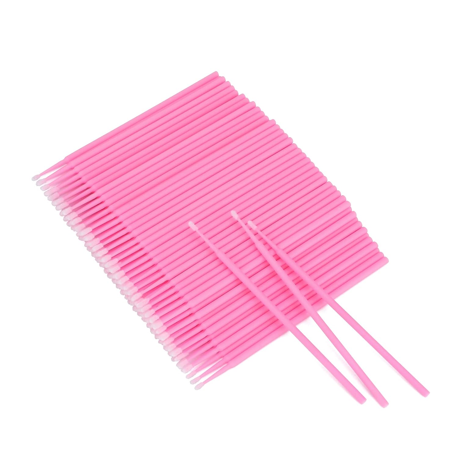 500PCS Cotton Swabs, Disposable Micro Applicators Brush for Makeup and Personal Care Cosmetic Brush, Micro Swabs for Eyelash Extensions, Nails, Eyeliner (Head