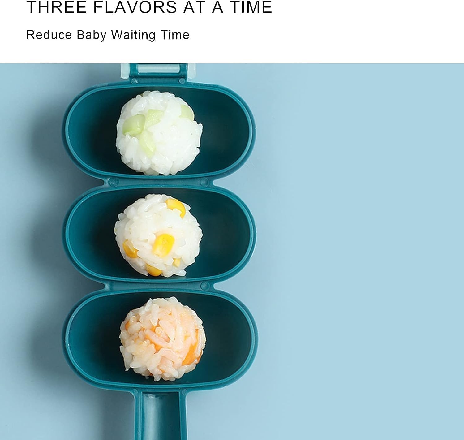 2Pcs Blue Rice Ball Maker Shake Lunch Maker Mould Rice Ball Shaker Rice Ball Mold Rice Ball Shaped Kitchen Tools and Home DIY Making Kit Sushi Plates,DIY Sushi โ image 6
