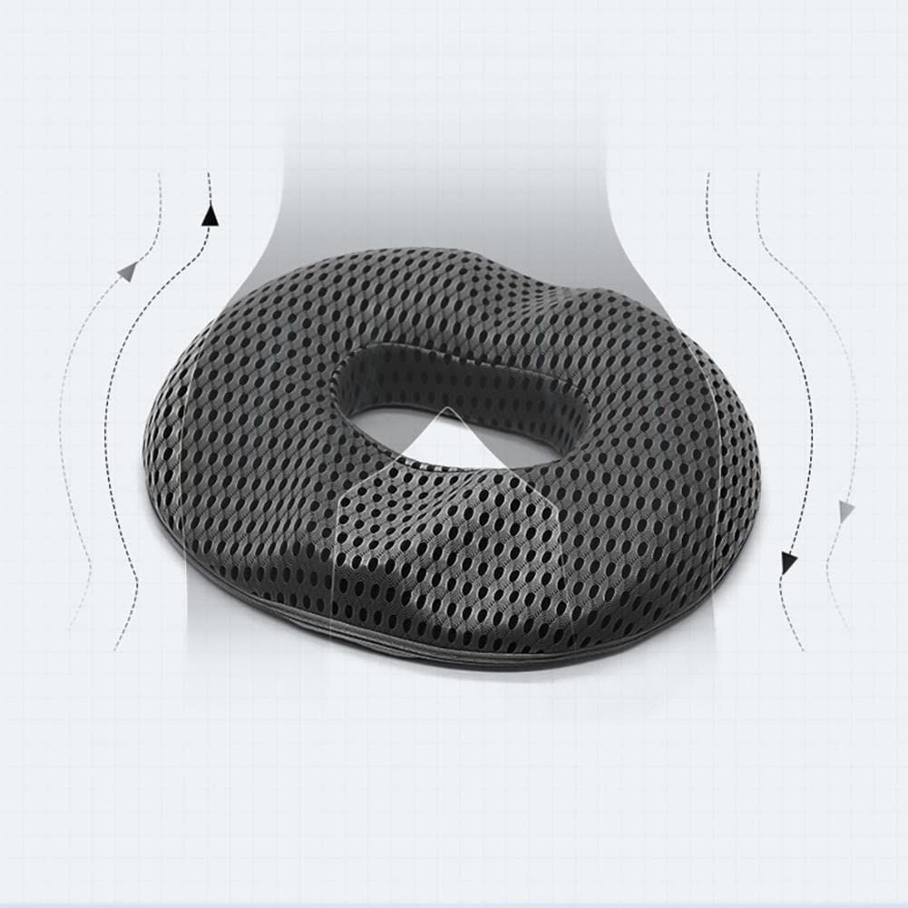 Office Chair Cushion,Car Seat Cushion,Memory Foam Chair Cushion, Cushions for Outdoor Furniture.-Grey- Hollow Design-Suitable â image 3