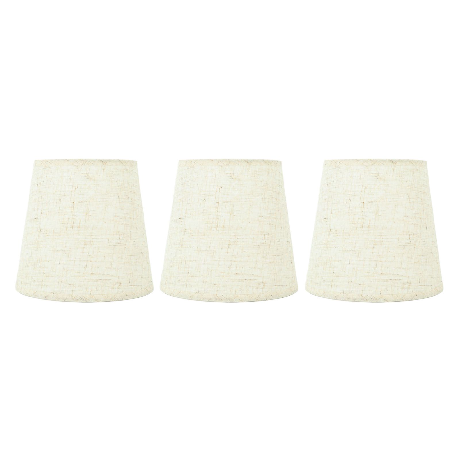 3Pcs Lampshades Hand Crafted Natural Linen Stylish Dustproof Barrel Chandelier Shades For Table Lamps and Floor Light โ image 2