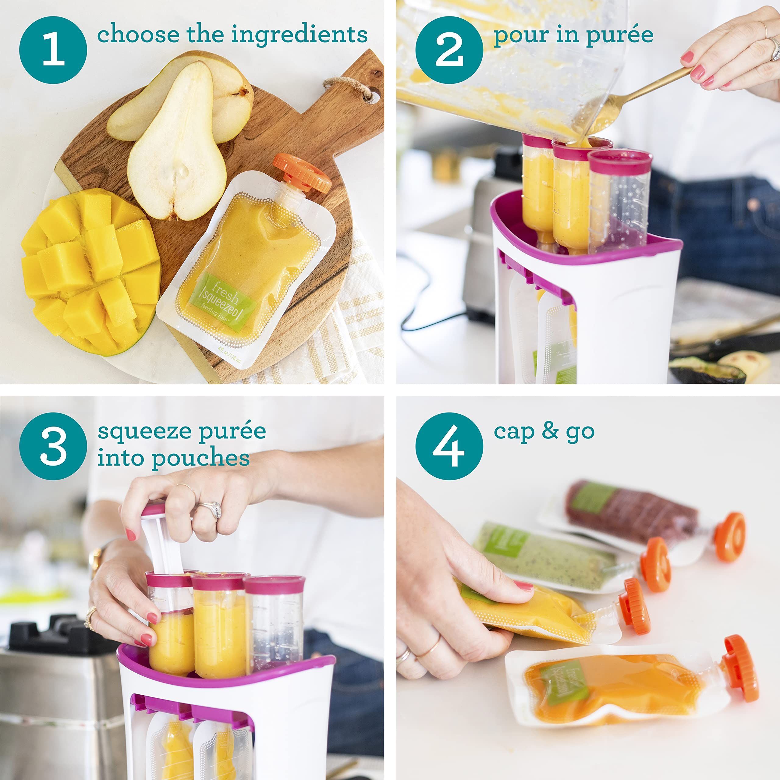 Squeeze Station For Homemade Baby Food, Pouch Filling Station For Puree Food For Babies And Toddlers, Dishwasher Safe — image 2