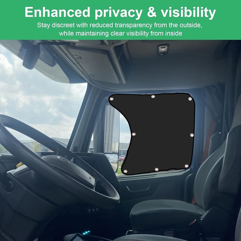 2 Pack Semi Truck Window Shades, Universal Truck Side Window Sun Shade RV Glare Shield Accessories โ image 3
