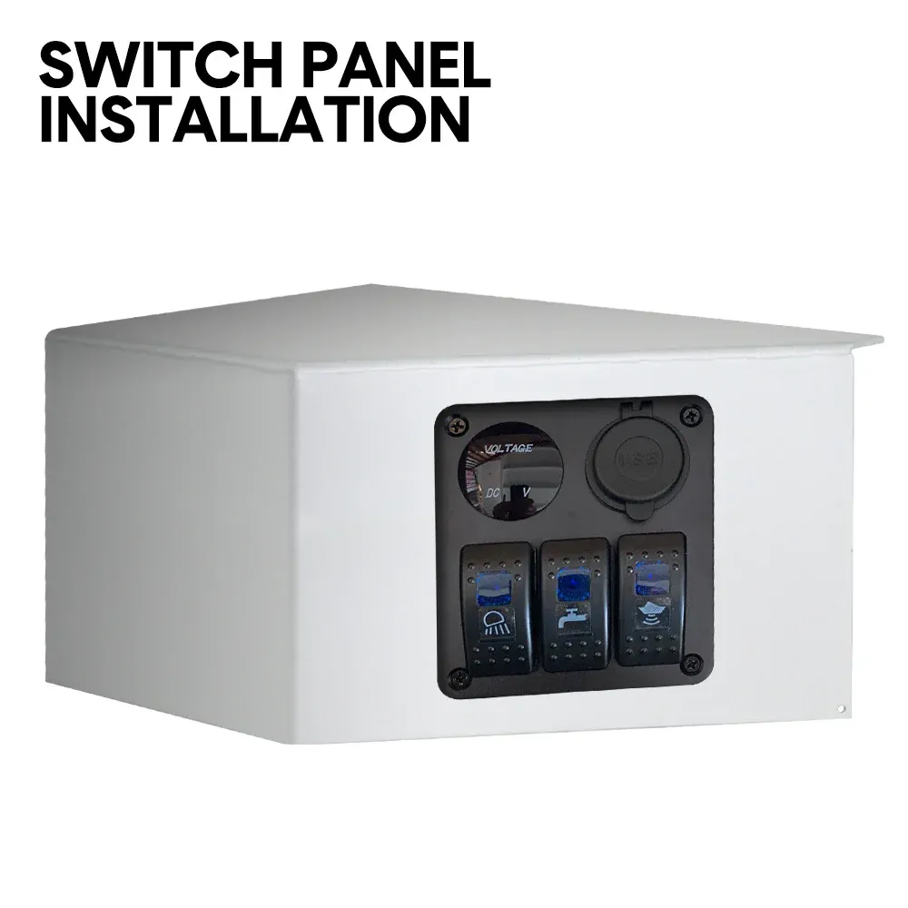 Side Console Boat Switch Panel Sounder Mount Alloy Bracket Fish Finder Mount Oxidation Aluminium — image 5