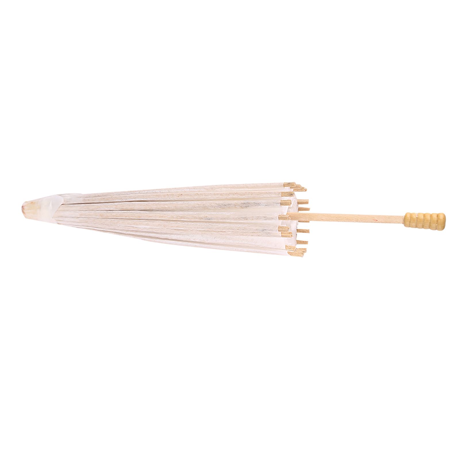 White Color Paper Decorative Umbrella Parasol School Decor Photo Prop (30cm) — image 3