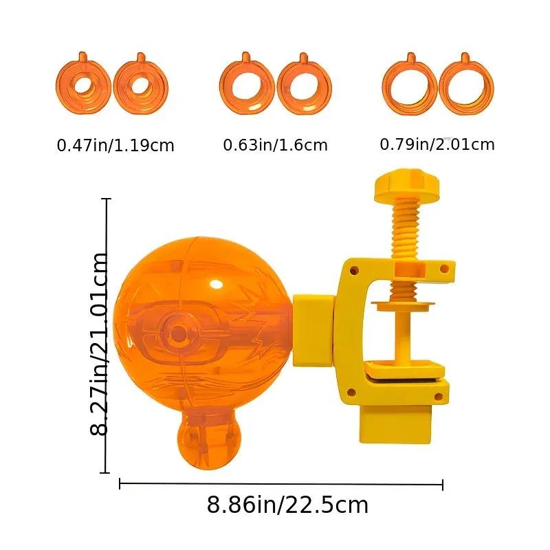 Pet Puzzle Spinning Feeder: 360° Slow Feeding Portion Control, Clip-On Installation, Eat While Playing/the little orange — image 5