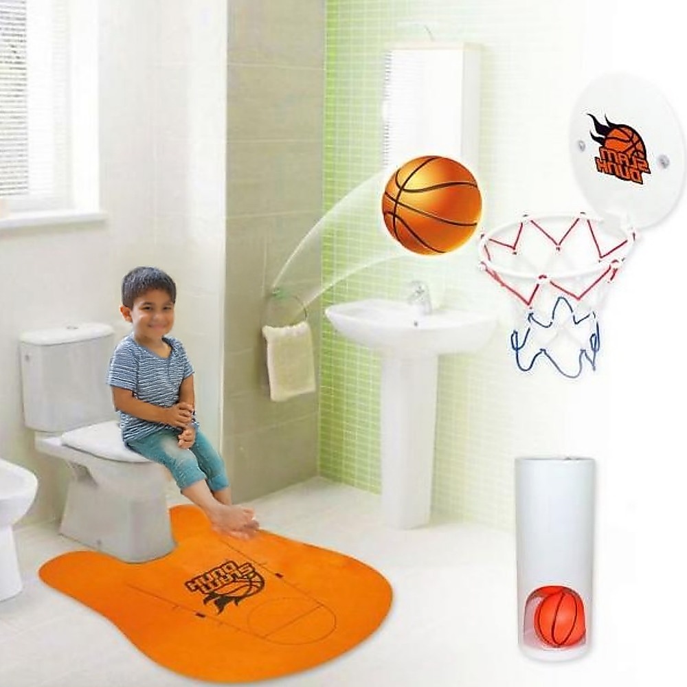Basketball Game Toilet Bathroom Loo Entertainment Gift โ image 2