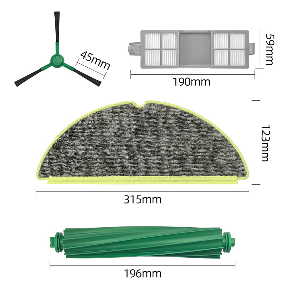 Replacement Parts Accessories Kit For Roomba 205 Roller Brush Filters Mop Pads A — image 6