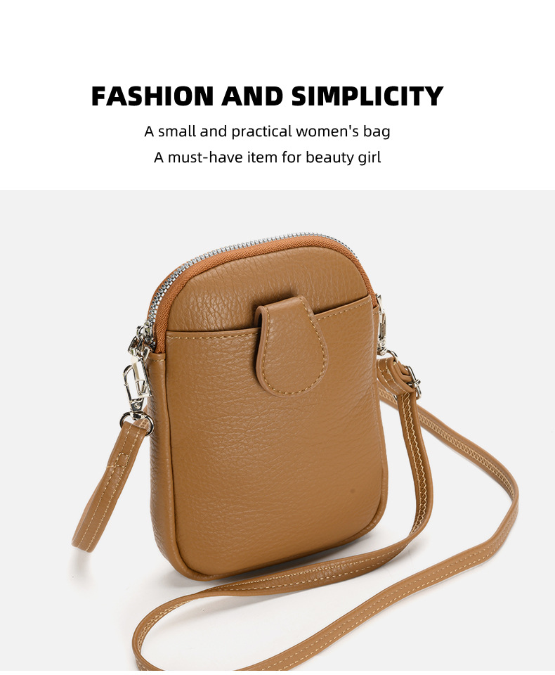 Green Chic Crossbody Phone Bag - Womens PU Leather Mini Shoulder Purse with Adjustable Strap — image 3