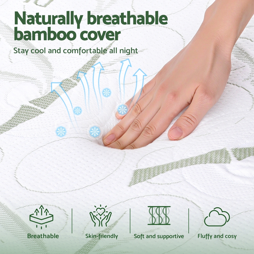Giselle Bedding Wedge Pillow Gel Memory Foam Ergonomic Support Bamboo Cover โ image 6