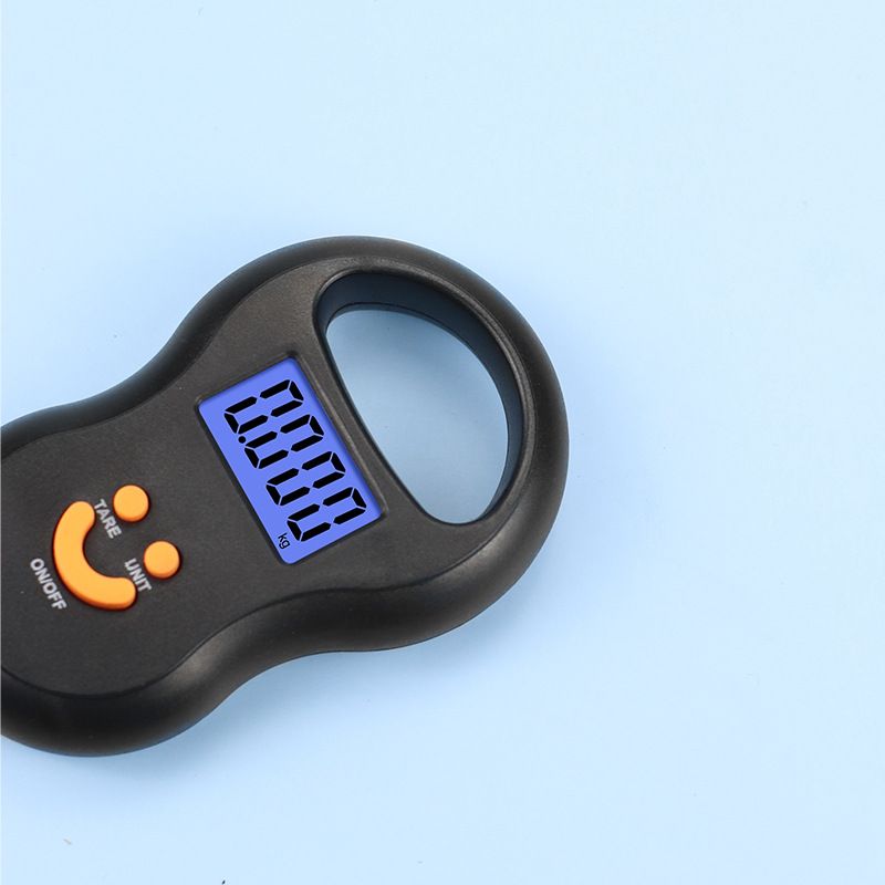 Portable Luggage Scale/Suitcase Scale Backlit LCD Display with Fishing Hanging Hook for Home Travel Outdoor Black — image 2