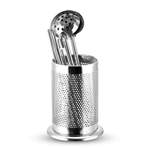 Utensil Holder Stainless Steel Flatware Container for Spatula Sets Gadgets,Flatware Caddy for Cutlery Spoon Fork Kitchen โ image 4