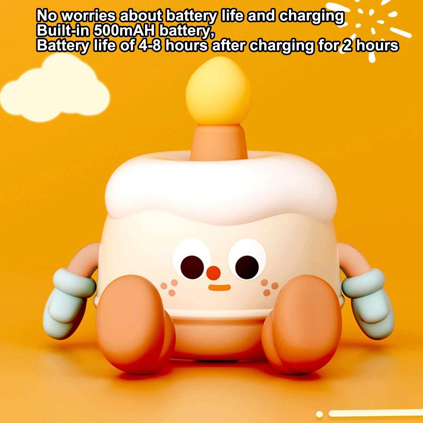 Birthday Cake Lamp - Dimmable Nursery Lamp, Cute Kids Bedroom Night Light | Silicone Birthday Cake LED Lamp โ image 2