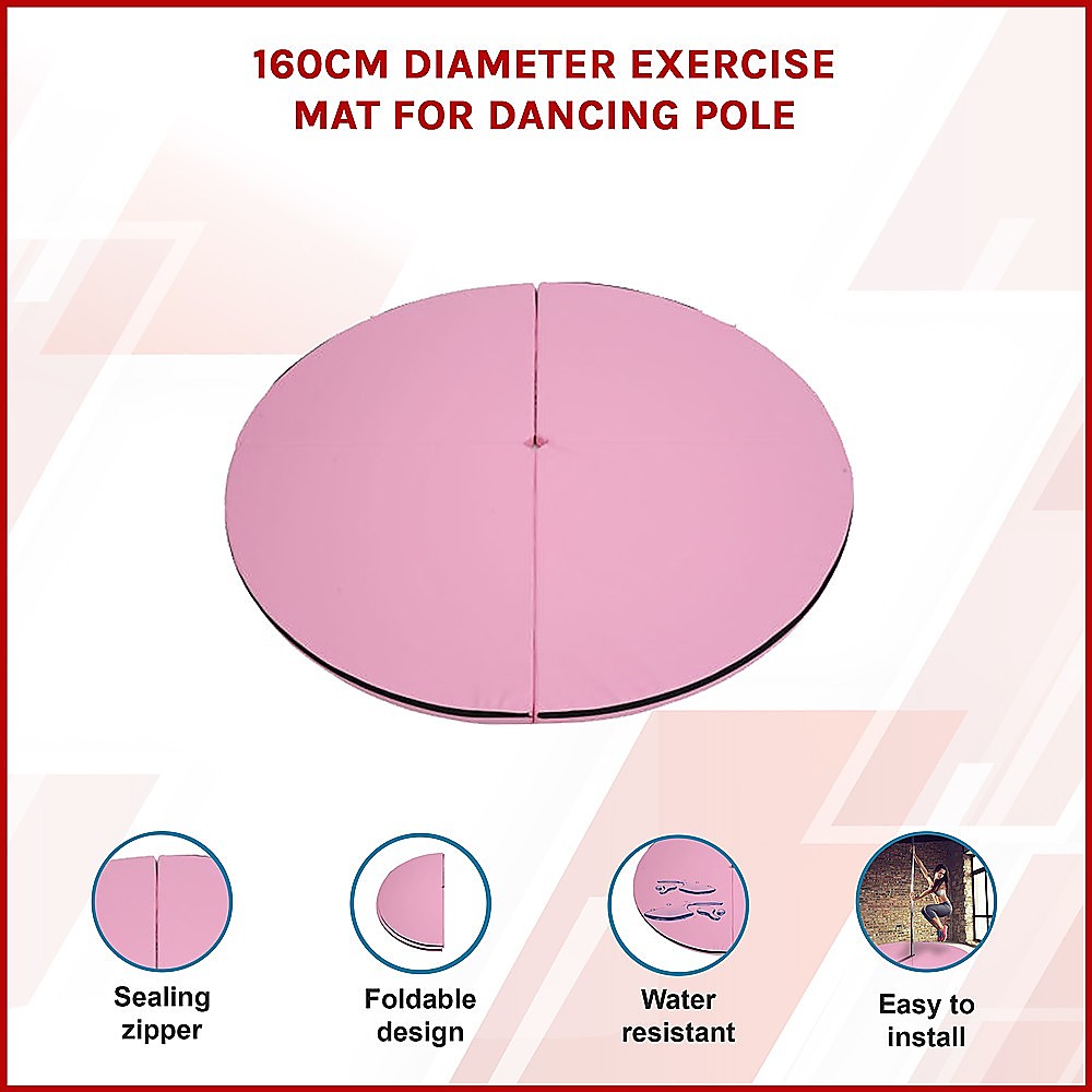 160cm Diameter Exercise Mat for Dancing Pole — image 3