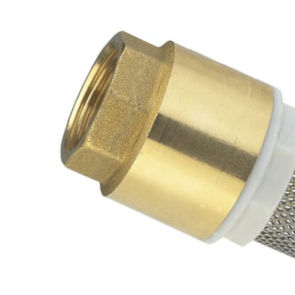 Brass Foot Valve, Water Pump Bottom Valve, Check Valve with Filter, Foot Valve Filter No Return Valve Foot Valve Strainer-6分 DN20 — image 2
