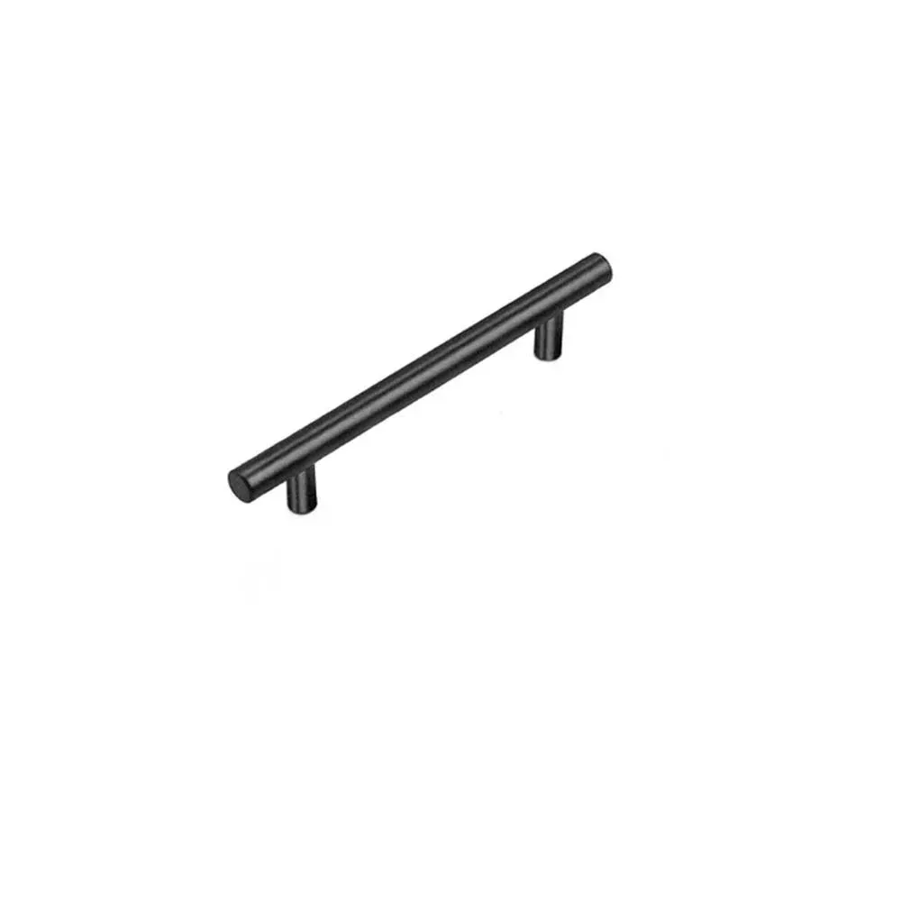 5PCS Black Kitchen Cabinet Door Handles Stainless Steel Door Drawer Pull T Bar - 100mm/64mm β image 3
