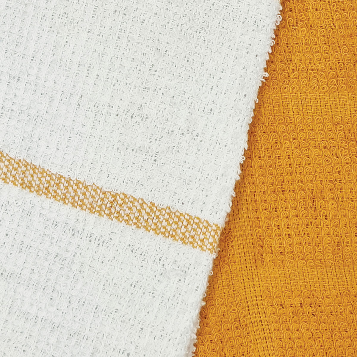 Set of 4 Rosa Cotton Rich Terry Tea Towels 42 x 62cm Mustard โ image 2
