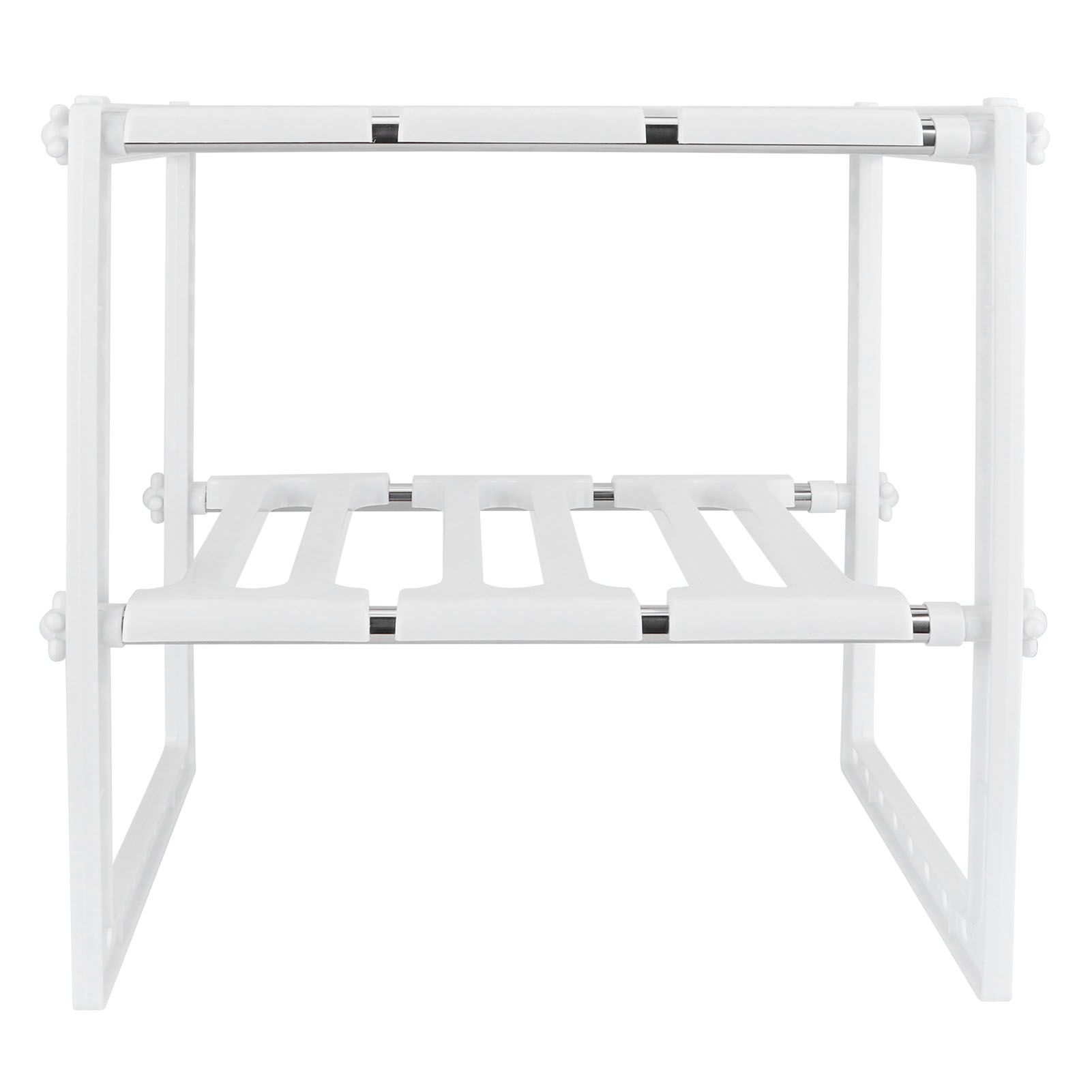2‑Tier Sink Rack Cabinet Organizer Storage Telescopic Shelf Kitchen Bathroom Holder — image 2