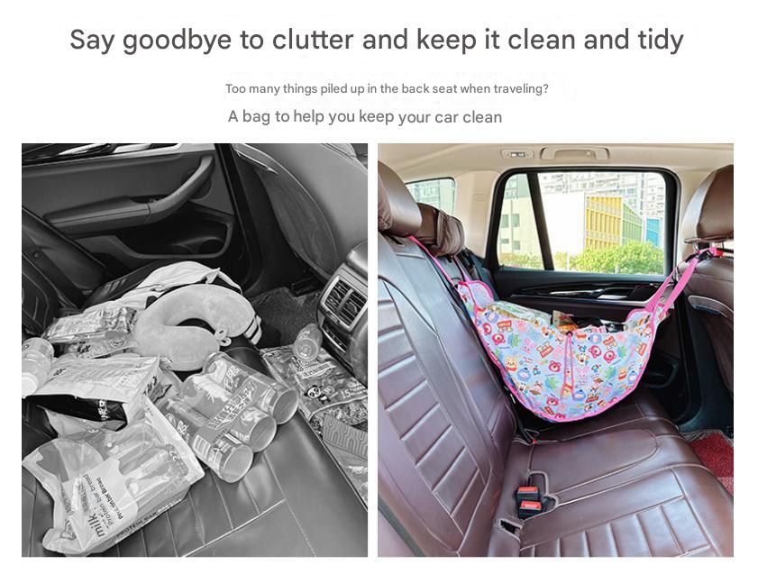 Nevy Blue Car Back Seat Organizer Hammock - Portable Storage Solution โ image 4