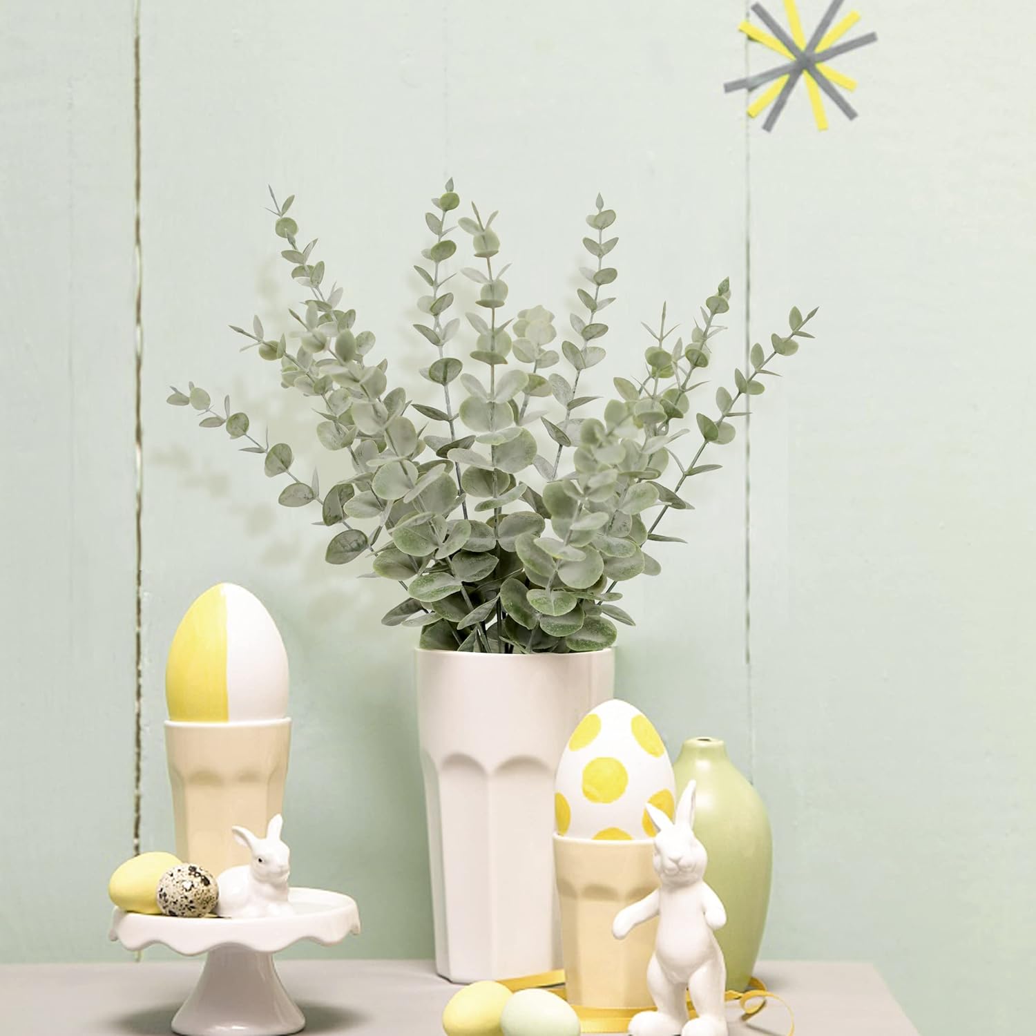 18pcs Eucalyptus Stems Artificial Eucalyptus Leaves Stems Artificial Fake Flowers for Home Office Flowers Bouquet Centerpiece Wedding Decoration Christmas โ image 5