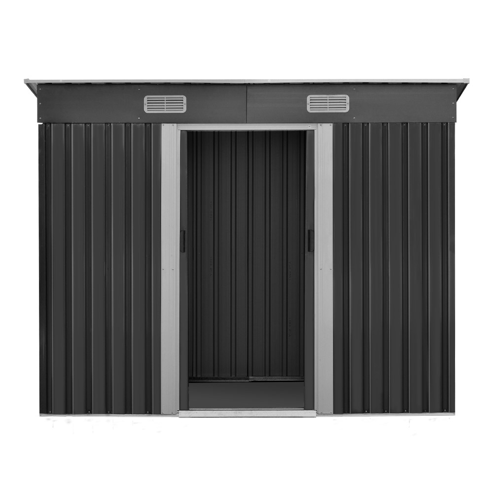 Giantz Garden Shed 2.38x1.31M Sheds Outdoor Storage Tool Metal Workshop Shelter Sliding Door โ image 3