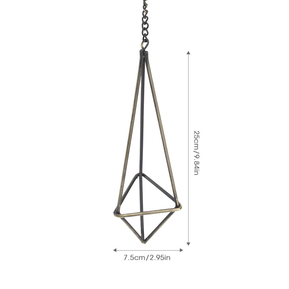 Geometric Triangle Hanging Flower Holder Stand Elegant Air Plants Bromeliads Rack House Decor M — image 6