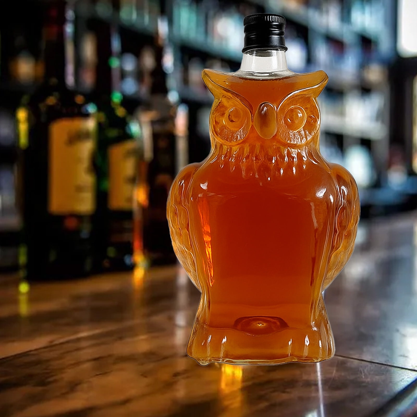 Wolf Whiskey Bottle, Funny Wolf Whiskey Bottle, 3D Wolf Shape Glass, Wine Decanter for Men Dad, Home Bar Dachshund Lover Decor F — image 2