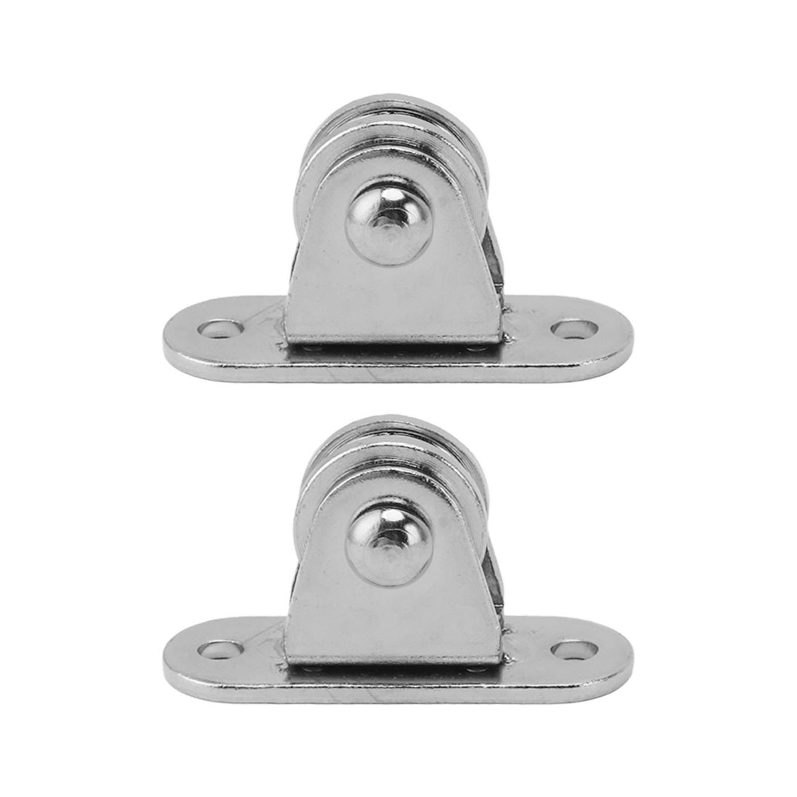 Small Pulley Block Stainless Steel Silent Pulley Roller Wall Mounted Fixed Pulley for DIY Equipment Wire Rope Rail Sliding Gate 2PCS โ image 6
