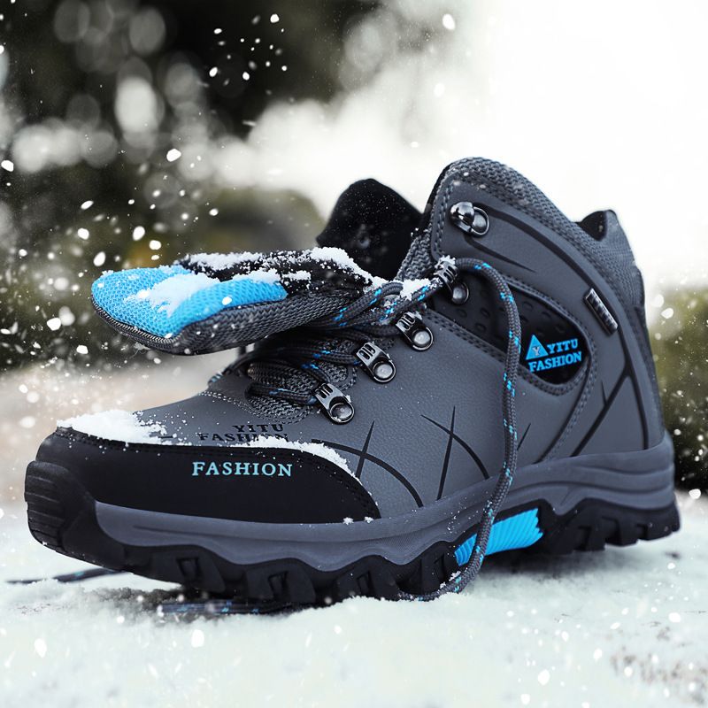 Men Hiking Shoes High Top Warm Winter 8528. Note. 8528 Black 43 โ image 2