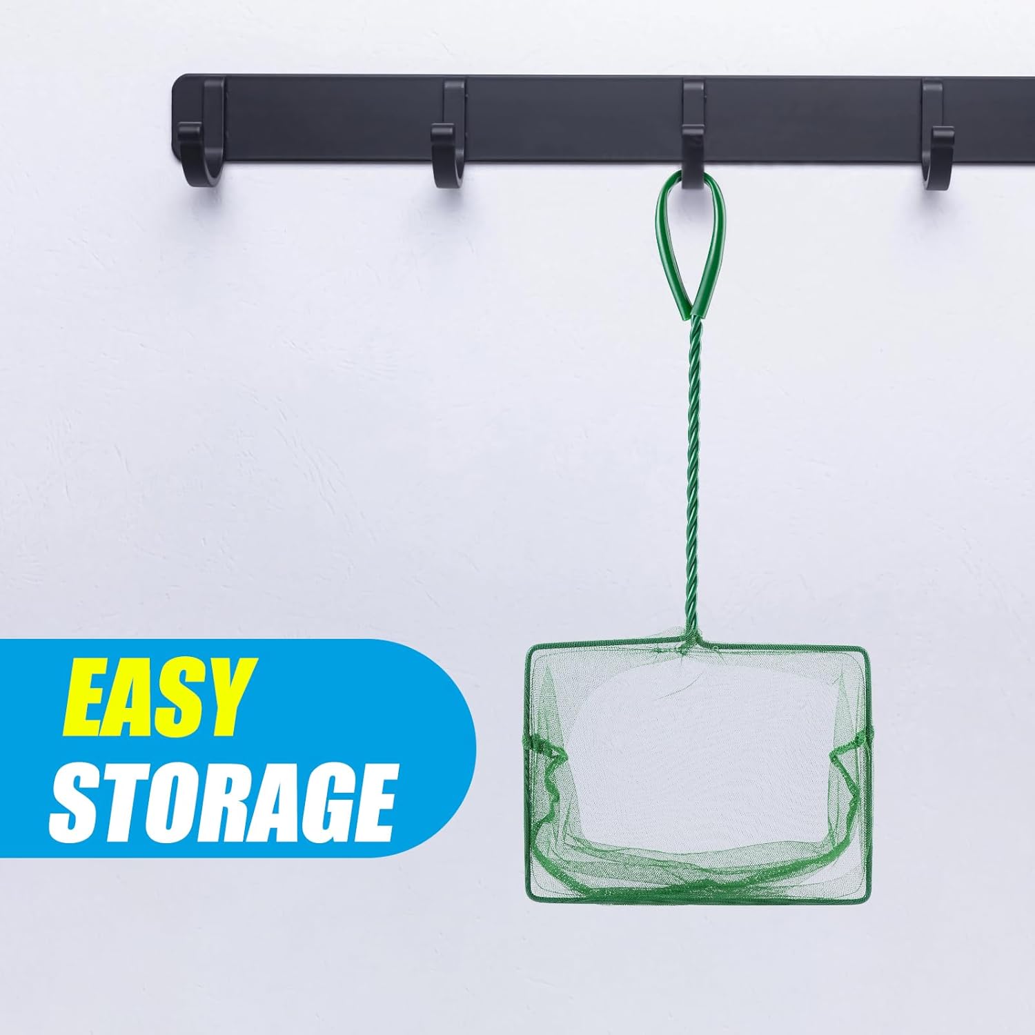 8 Inch Aquarium Fish Net, Wastes Skimming Cleaning Tool with Firm Handle for Fish Tanks Small Ponds โ image 4