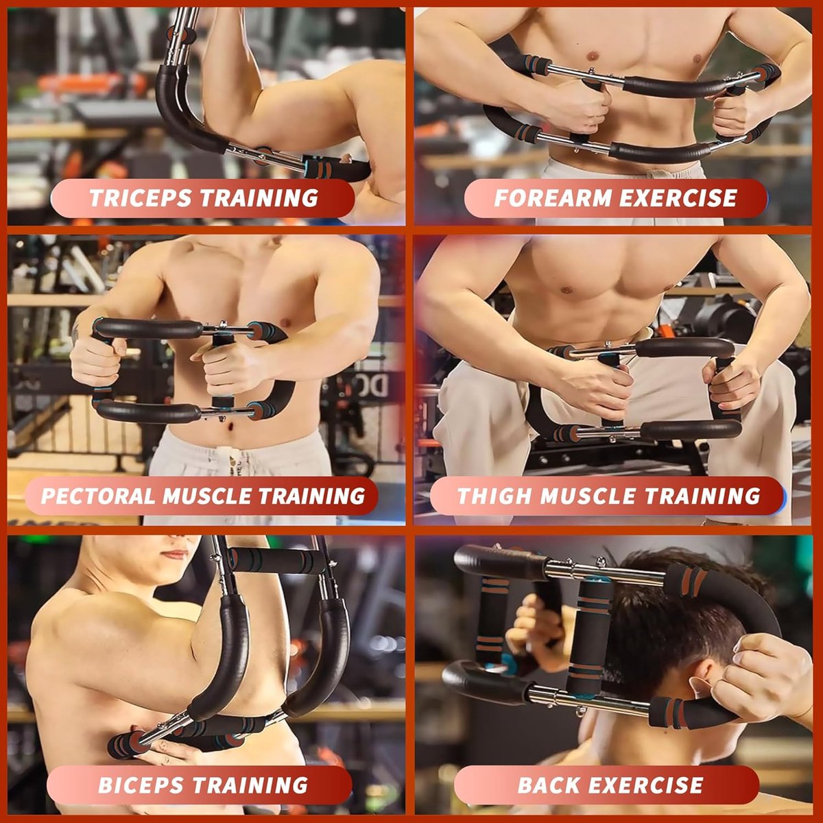 Arm Trainer - U-Shaped Twister - Adjustable Chest Enlarger with 3 Resistance Levels - Detachable Fitness Chest Enlarger - Portable Arm, Chest, and Shoulder — image 4