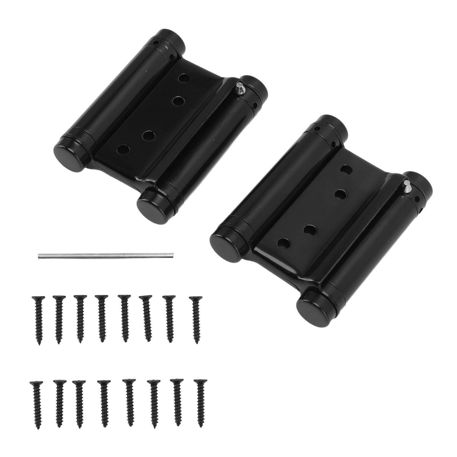 1 Pair Stainless Steel Double Action Spring Hinge Automatic Closing Fence Gate Spring Hinge Black Door Hinge โ image 4