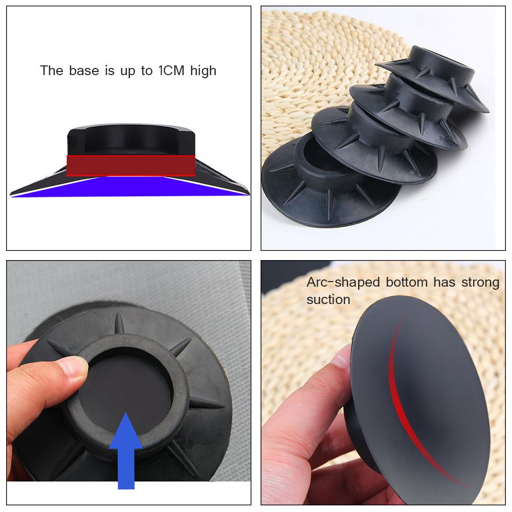 4PCS Washer Dryer Stabilizer Pads Antivibration and Anti Walk Pads Washing Machine Mats โ image 4
