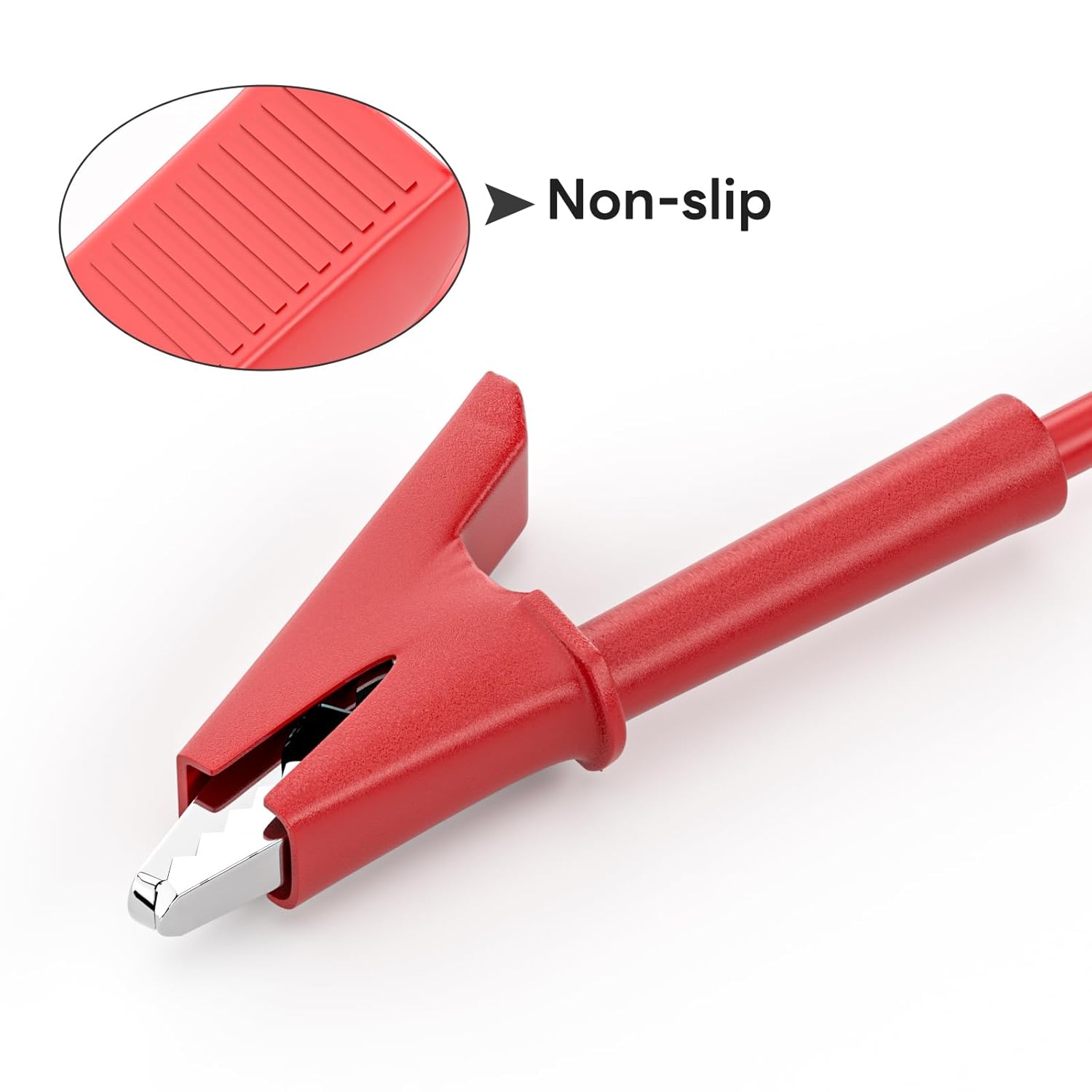 5PCS Alligator Clips Test Leads Dual Ended Crocodile Wire Cable with Insulators Clips Test Flexible Copper Cable for Electrical Testing 6.56ft/2m โ image 5