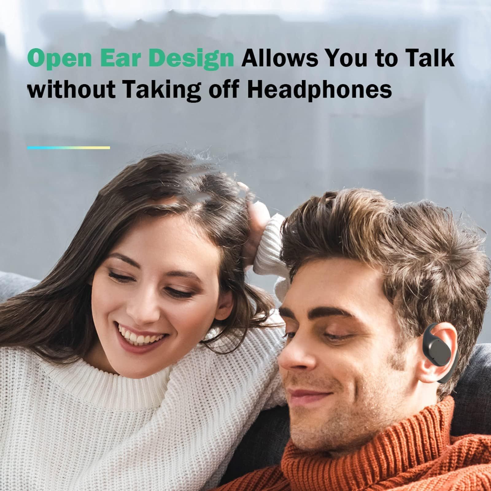 Open Ear Headphones Wireless Bluetooth Air Bone Conduction Headphones Head Set Bluetooth Open Ear Bone Conduction Earbuds — image 2