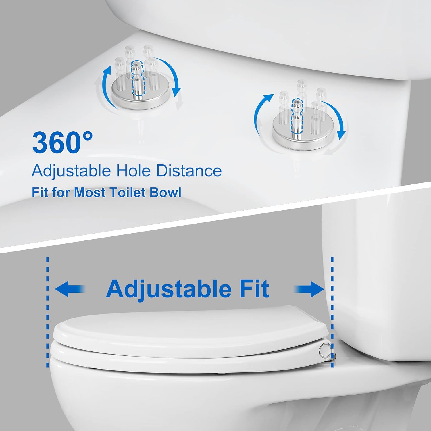 Premium Elongated Toilet Seat with Toilet Seat Bumpers โ image 3