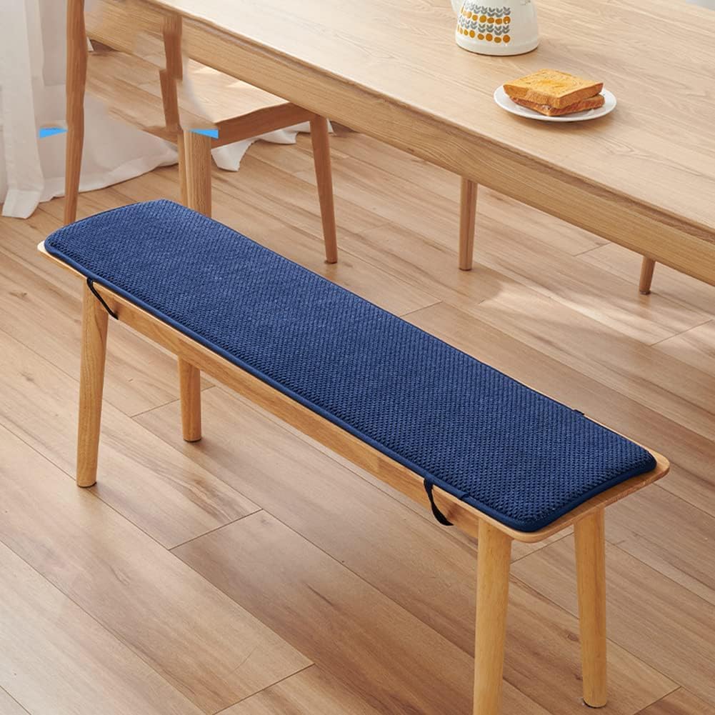 Bench Cushion - Outdoor/Indoor Patio Porch Swing Cushions 48/40/60 × 12/14/16/18 inch Seat Furniture Cushion Non-Slip Patio Loveseat Bench Pad for Garden