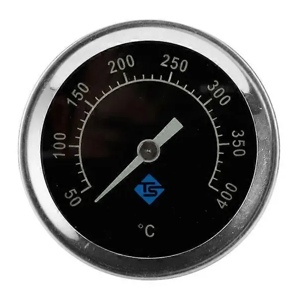 BBQ Grill Thermometer, Analog Bimetal Temperature Gauge with Night Light and Stainless Steel Probe, Black, 50-400 C — image 4