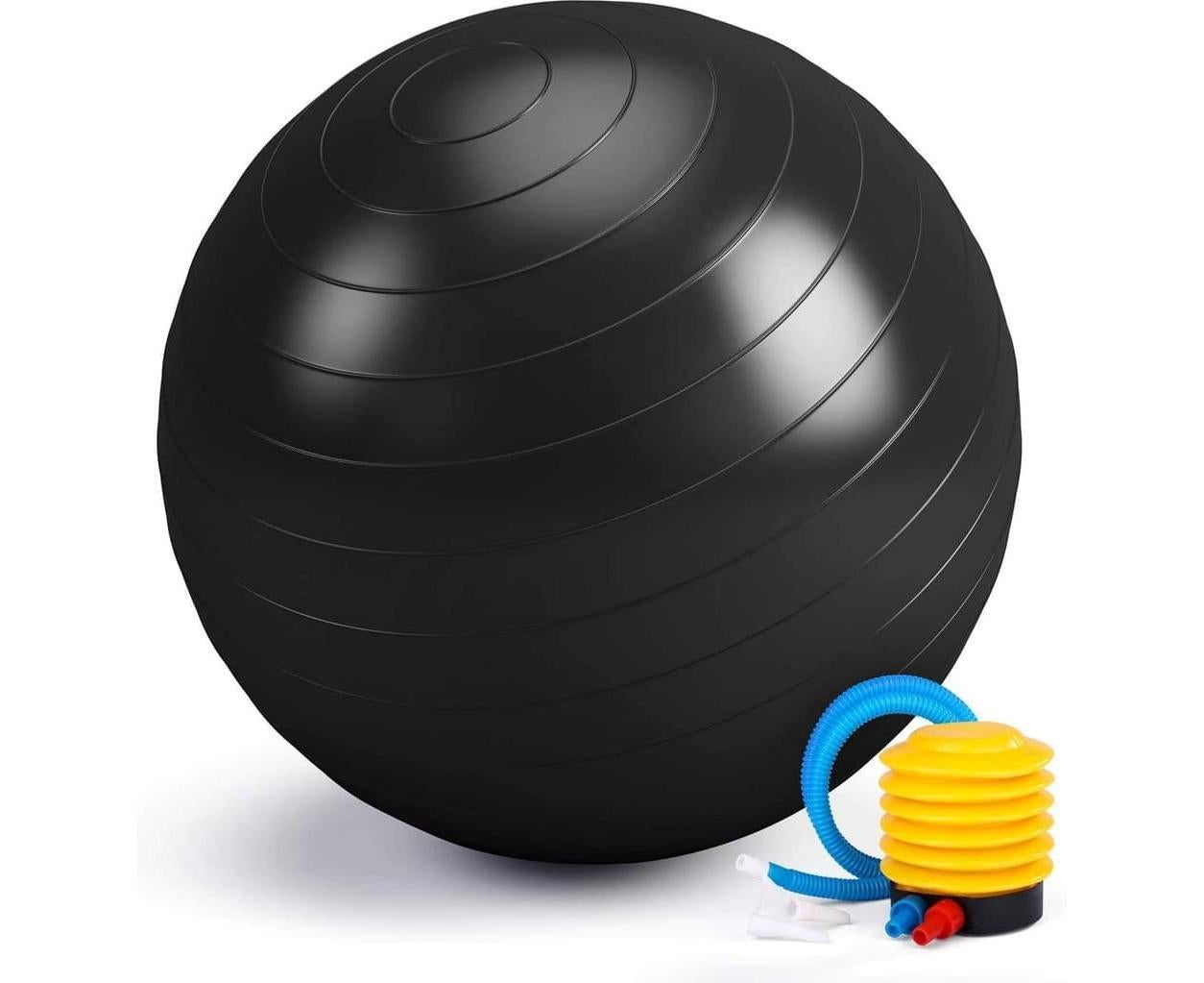 Anti-Burst Exercise Ball, Fitness & Yoga Ball Supports with Quick Pump for Gym, Chair - Diameter 65 cm โ image 2