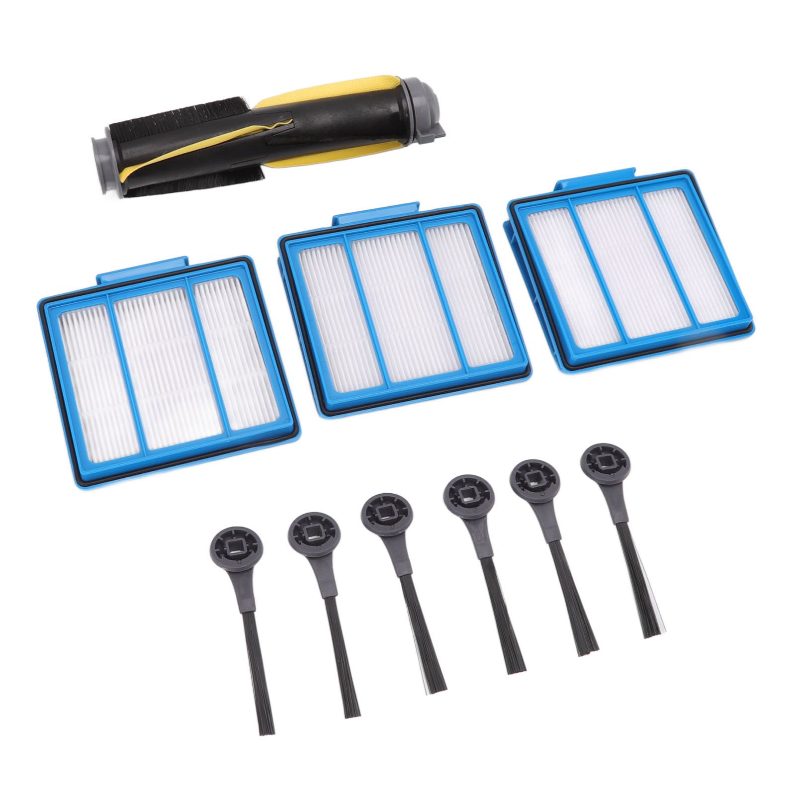 Sweeper Brush Filter Set ABS Housing High Efficiency Particulate Air Filter with 6PCS Side Brush for Shark IQ RV101 โ image 3