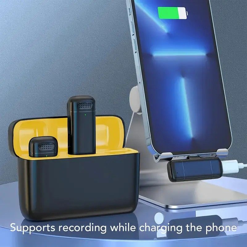 Wireless Lavalier Microphone Set: 2.4G wireless instant connection, DSP smart noise cancellation, 84-hour ultra-long battery life, one-drag-many full-scenario — image 3