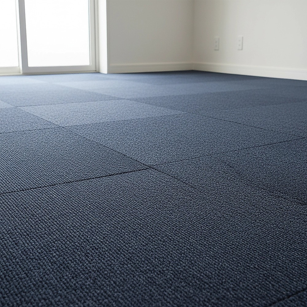 5m2 Box of Premium Carpet Tiles Commercial Domestic Office Heavy Use Flooring Blue — image 6