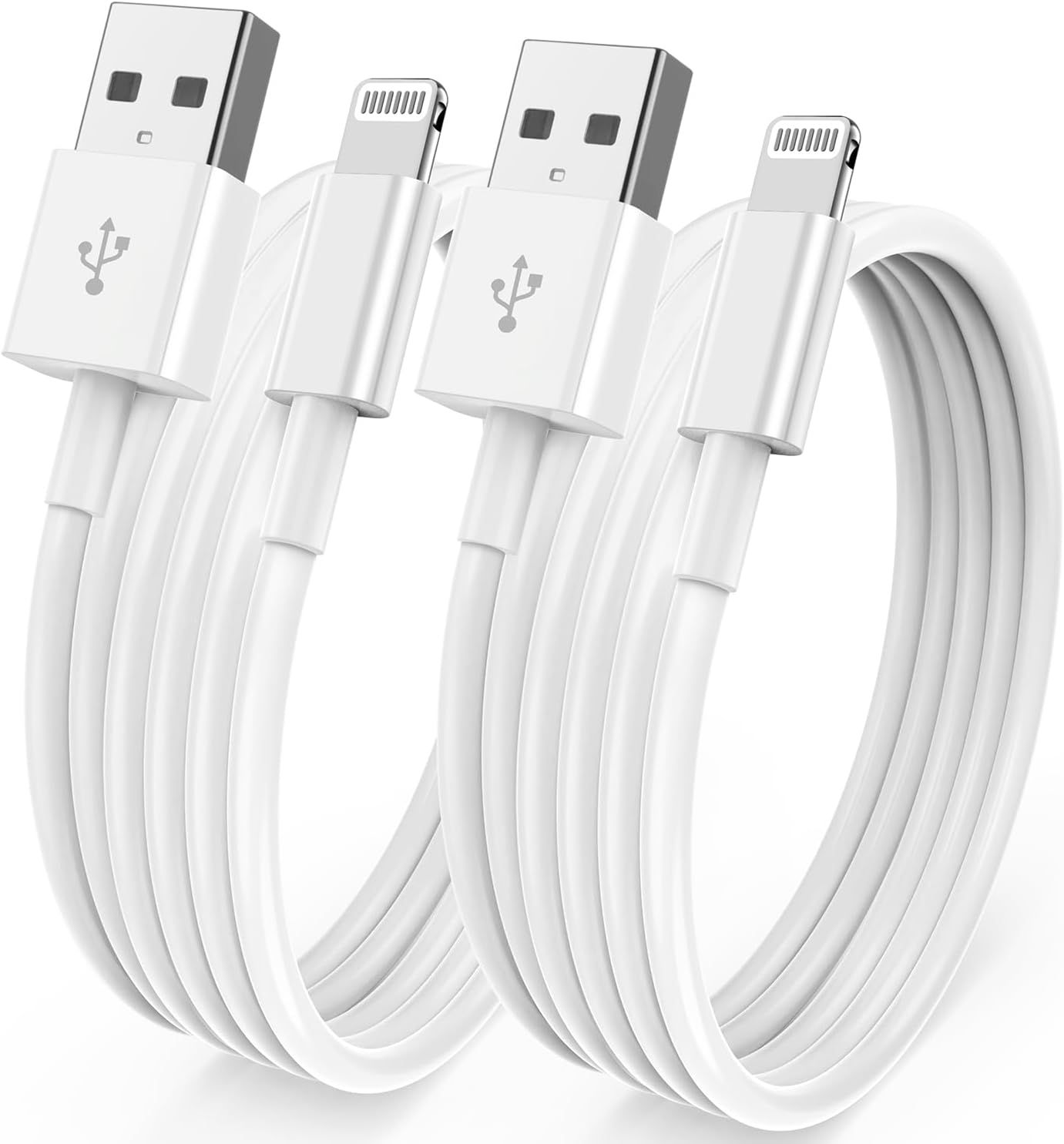[ Apple MFi Certified ] iPhone Charger 6ft, Long Lightning to USB Cable 6 Feet, Fast Apple Charging Cable Cord 6 Foot for iPhone 14 Pro Max/13 Pro Max/12