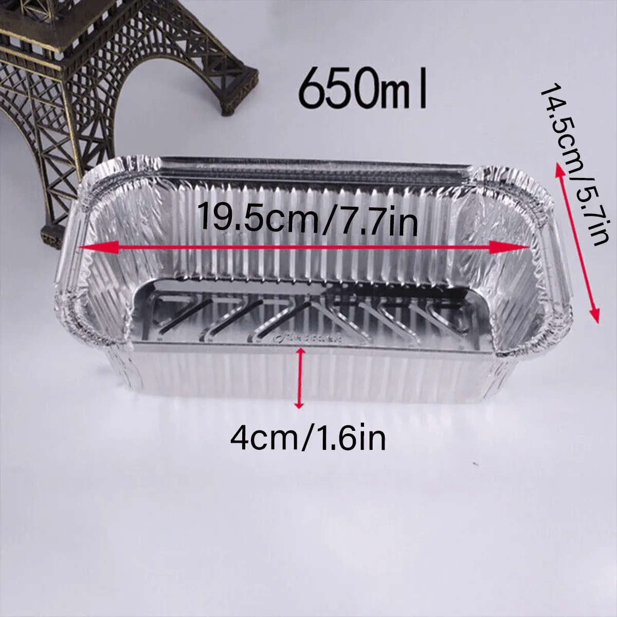 Bbq Aluminium Oven Foil Trays Food Disposable Container Tray Roasting Baking Au — image 4