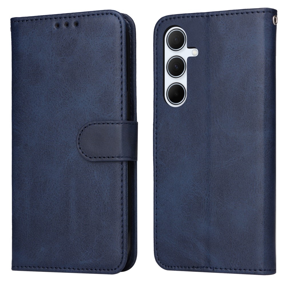 Compatible with Samsung A56 5G PU Leather Wallet Case Blue — image 2
