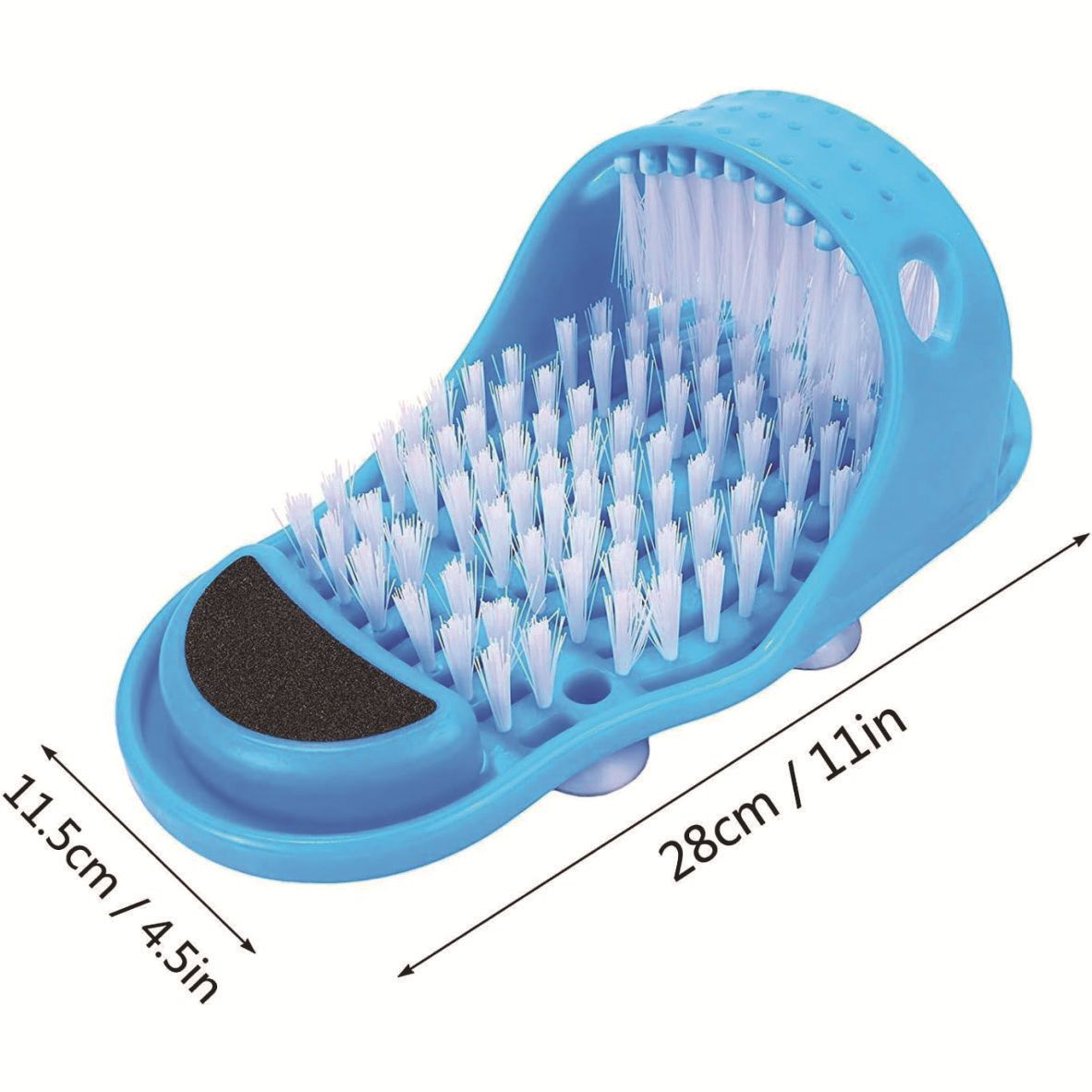Foot Brush Feet Cleaning Feet Scrubber Stick on Floor for Shower Spa No More Bending Feet Cleaning Scrubber 1 Piece โ image 5