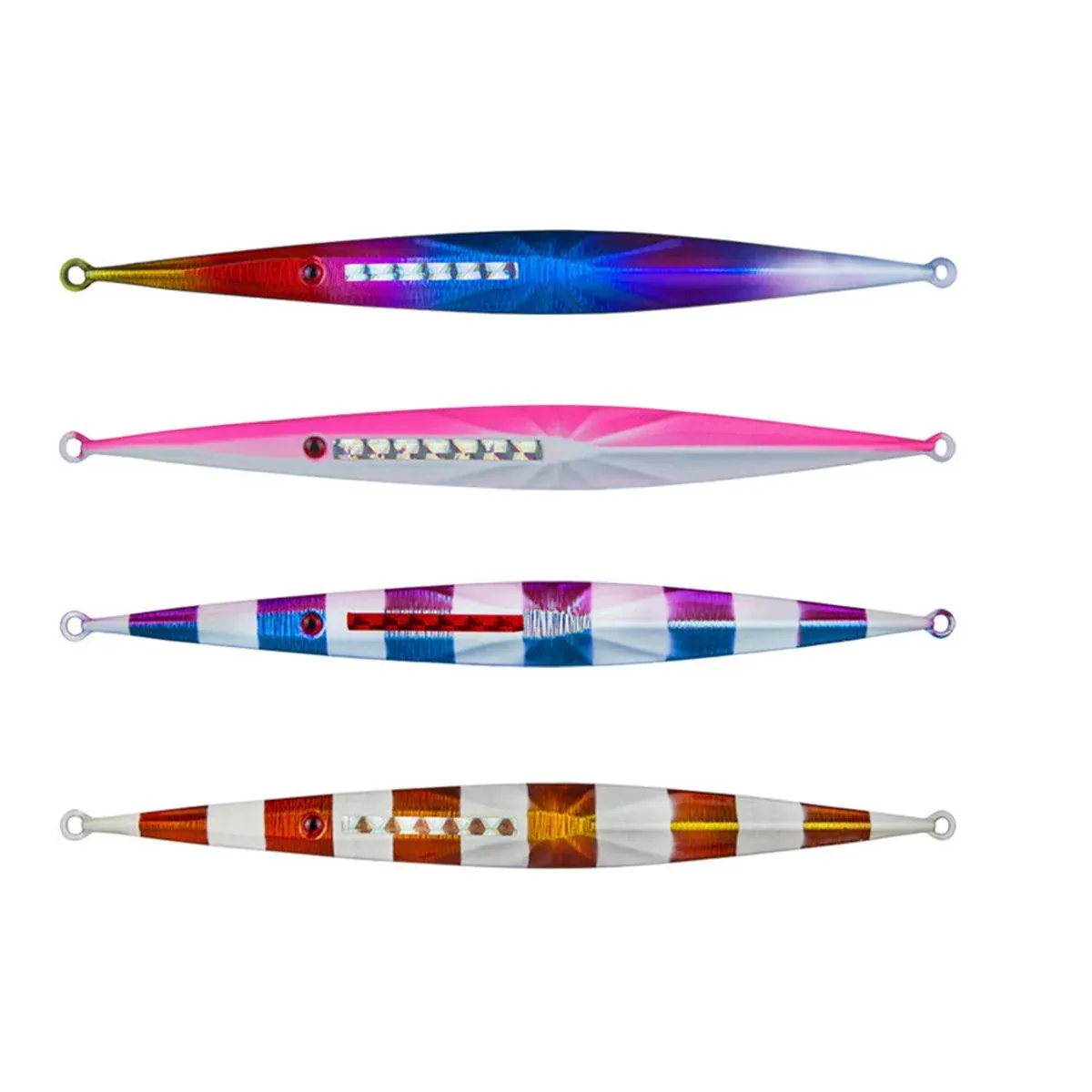 Glow in the Dark Fishing Lure Bionic Jigging Bait 150-400g Deep Sea Tackle - Blue purple-250g โ image 3