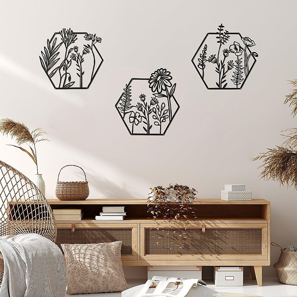 3pc Metal Art Wall Decor — image 3